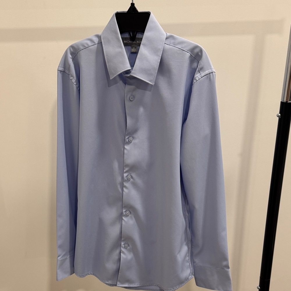 Michael Kors Men's Pale Blue Dress Shirt